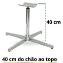 Ver imagem 3 de Base Giratória em Alumínio para Cadeira Poltrona Pufe