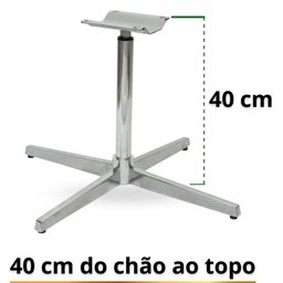 Base Giratória em Alumínio para Cadeira Poltrona Pufe - 3