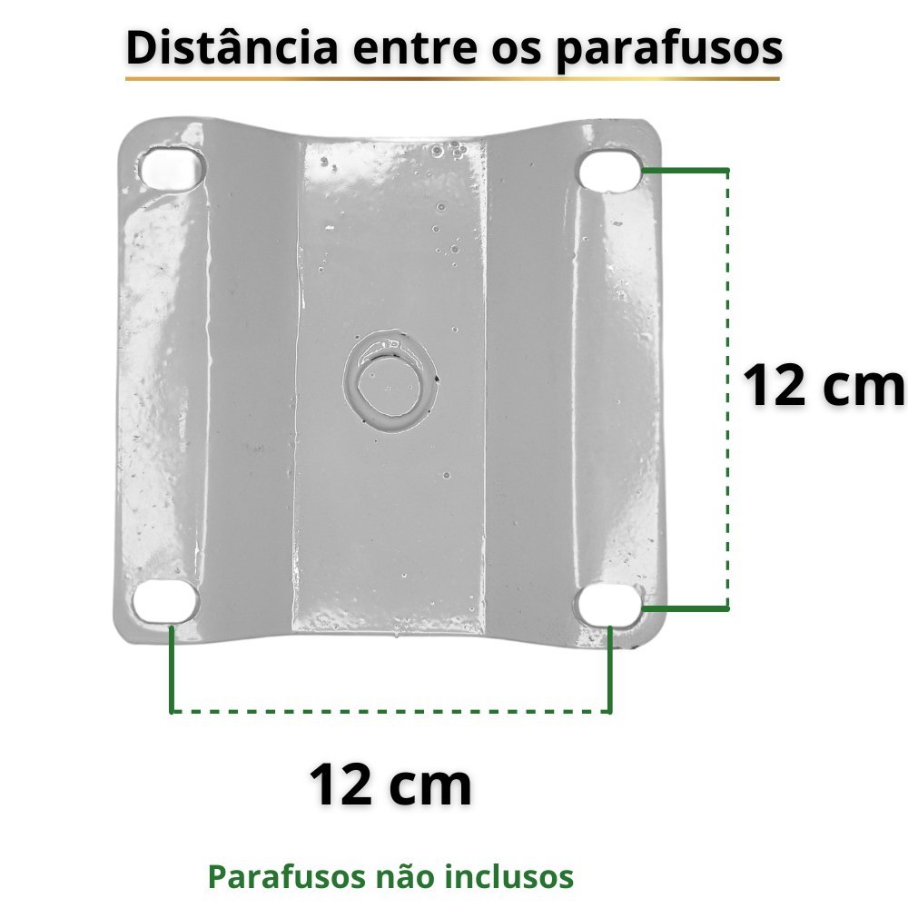 Base Giratória Em Alumínio Para Cadeira Poltrona Pufe - 4