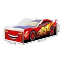 Ver imagem 3 de Cama Carro Solteiro Mdf 197x92 Cm 4042 Vermelho Decmade