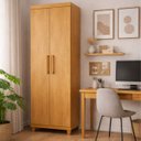 Ver imagem 1 de Armário Multiuso Fit 2 Portas, 100% Mdf, 5 Nichos, Resistente, Alta Qualidade : Cinamomo