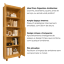 Ver imagem 3 de Armário Multiuso Fit 2 Portas, 100% Mdf, 5 Nichos, Resistente, Alta Qualidade : Cinamomo