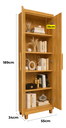 Ver imagem 4 de Armário Multiuso Fit 2 Portas, 100% Mdf, 5 Nichos, Resistente, Alta Qualidade : Cinamomo