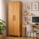 Ver imagem 1 de Armário Multiuso Fit 2 Portas, 100% Mdf, 5 Nichos, Resistente, Alta Qualidade : Cinamomo