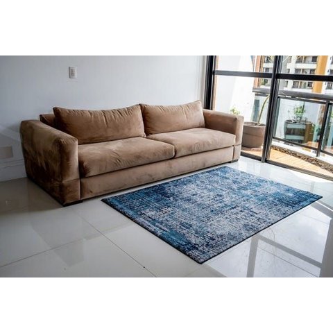Tapete para Sala e Quarto Verona 90x130 Pienzatex: Azul
