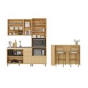 Ver imagem 7 de Cozinha Compacta 100% MDF 4 Peças com Bancada e Torre Quente 190cm Aura Luciane Móveis