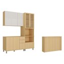 Ver imagem 6 de Cozinha Compacta 100% MDF 4 Peças com Bancada e Torre Quente 190cm Aura Luciane Móveis