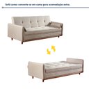 Ver imagem 2 de Sofá Cama Baú 210cm Íris Linho