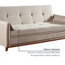 Ver imagem 4 de Sofá Cama Baú 210cm Íris Linho