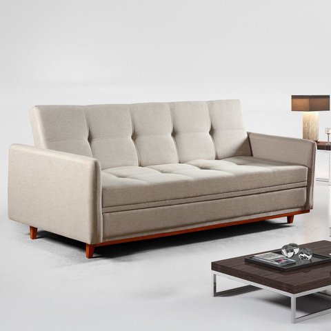 Sofá Cama Baú 210cm Íris Linho
