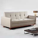 Ver imagem 1 de Sofá Cama Baú 210cm Íris Linho