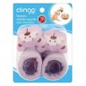 Pantufas com Chocalhos Clingo Urso Lilás - 2