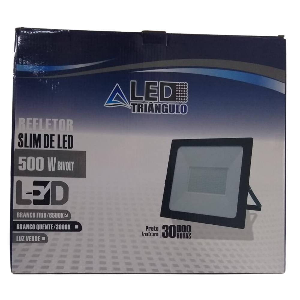 Refletor LED Holofote 500W Biv IP66 Branco Frio Prova D’agua - 7