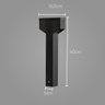 Poste Balizador Luminária Jardim 2 Focos Preto P/ GU10 MR11 ST2767 - 2