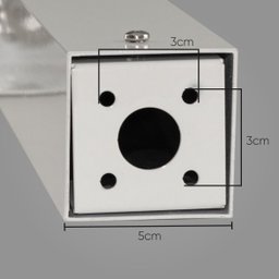Poste Balizador Luminária Jardim 2 Focos Preto P/ GU10 MR11 ST2767 - 3