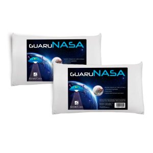 Kit 2 Travesseiro Nasa Viscoelástico GuaruNasa Super Macio