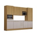 Ver imagem 3 de Cozinha Completa 6 Peças com Espaço para Micro-ondas e Tampo 320cm Elegance Luciane Móveis