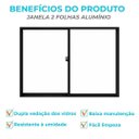 Ver imagem 6 de Vitro 02 Folhas 1,00x1,20 sem Bandeira / sem Grade Preto Linha Super Economica