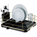 Ver imagem 2 de Escorredor de Louças Preto e Dourado para 11 Pratos Future