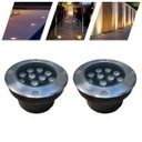 Ver imagem 1 de 2 Balizadores Led Smd 12w Bivolt Embutir Piso Chão Gramado:branco Frio