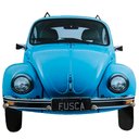Ver imagem 1 de Porta Chaves de Parede Retrô Decorativo - Fusca Azul