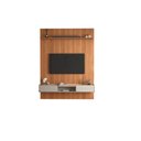 Ver imagem 3 de Painel Ripado Frisado com Bancada para Sala Tv de até 75 Polegadas Oslo/atlas Lukaliam:jequitiba/off