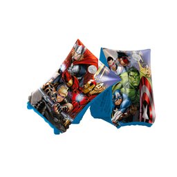 Boia de Braço Inflável Infantil Vingadores Marvel 23x14cm Criança Piscina Praia + Óculos Natação Mor - 4