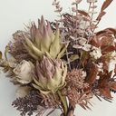 Ver imagem 3 de Buquê Majestoso de Proteas e Folhas Envelhecidas Artificial 70cm | Beleza Atemporal na Formosinha