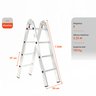 Escada de Aluminio Tesoura 8 Degraus Multifuncional 2,22m Garden Life Cor Cinza - 3