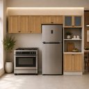 Ver imagem 2 de Armário Cozinha Completo Ditália Berlim 3 Pçs Cv/Br B22