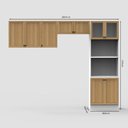 Ver imagem 4 de Armário Cozinha Completo Ditália Berlim 3 Pçs Cv/Br B22