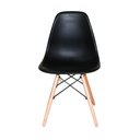 Ver imagem 2 de Kit C| 5 Cadeira Charles Eames Eiffel Dkr Wood Preto
