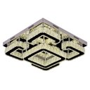 Ver imagem 1 de Plafon Quadrado de Cristais 50cm Led 60w 3 em 1 Bivolt Paris Luz