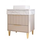 Ver imagem 2 de Gabinete para Banheiro 70cm com 1 Porta 1 Gaveta e Cuba de Sobrepor Riviera