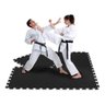 Kit 10 - Tapete Tatame Eva Academia Preto Luta Jiu-Jitsu C/Bordas - 1x1 30mm - Yupitoys - 1