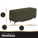 Ver imagem 2 de Calçadeira Baú King Size Estofada Maitê Veludo Chocolate