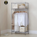 Ver imagem 7 de Kit Estante Cabideiro de Aço 5 Prateleiras Cromada Aramada (l907*w355*h1800mm) Caixa:36x21x91 - 11,6