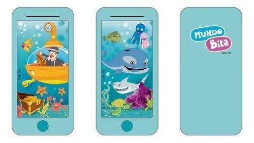 Brinquedo smartphone infantil Fundo do Mar Mundo Bita - 4
