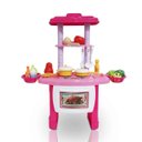 Ver imagem 1 de Cozinha Infantil Menina Completa Fogão Forno Pia sai aguá Com 43 Acessórios