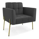 Ver imagem 4 de Sofá Namoradeira e 2 Poltronas Pé de Ferro Dourado Elisa Corino D03 - D'Rossi