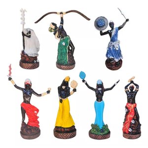Orixás 7 Linhas da Umbanda Imagem em Resina 28 Cm