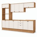 Ver imagem 3 de Cozinha Modulada Completa Provence Modelo Americana 12 Portas Cinamomo/Off White