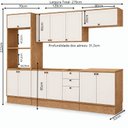 Ver imagem 4 de Cozinha Modulada Completa Provence Modelo Americana 12 Portas Cinamomo/Off White