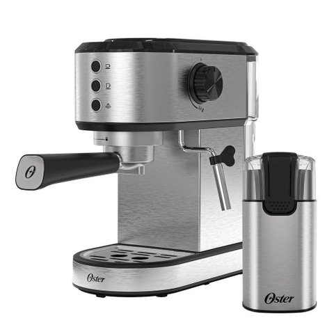 Kit Cafeteira Espresso Perfect Moment com Moedor de Café Inox 150W 220V Oster