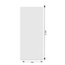 Kit Porta Madeira 1,00x2,10m Primer + Trilho Correr 2,00m Branco + Brinde - 6