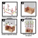 Ver imagem 5 de Cabideiro Organizador de Roupas Sapatos Brinquedo Roupa de Cama com 1 Prateleira Multiuso Portatil
