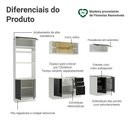 Ver imagem 4 de Armário de Cozinha Completa 270 Cm Branco/preto Lux Madesa 06