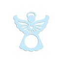 Ver imagem 1 de Porta Guardanapo Anjinho Kit com 4 Peças 7cmx8cm - Cria Arte Laser Azul Claro