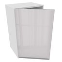 Ver imagem 4 de Armário Aéreo Madesa Acordes 100% MDF 40 cm 1 Porta Branco Brilho Cor:Branco