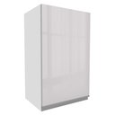 Ver imagem 1 de Armário Aéreo Madesa Acordes 100% MDF 40 cm 1 Porta Branco Brilho Cor:Branco
